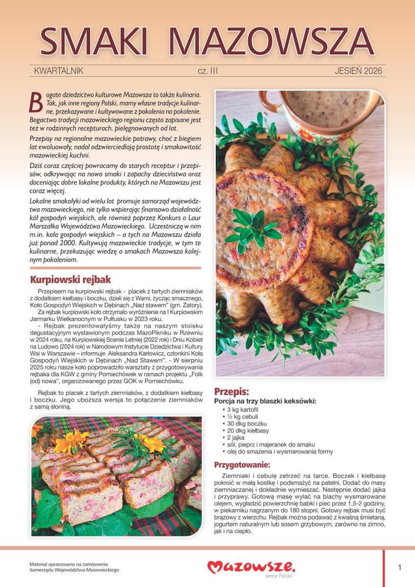 smaki mazowsza przepisy